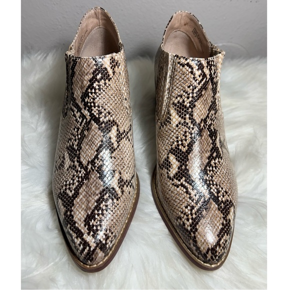 Anthropologie Marion Python Ankle Bootie Size 8 - Picture 3 of 9